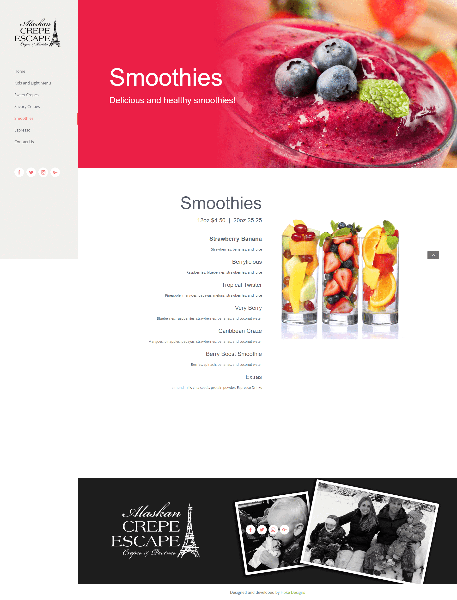 Colorful healthy smoothie with berries, fruits, and mint on top, perfect for nutritious drinks.