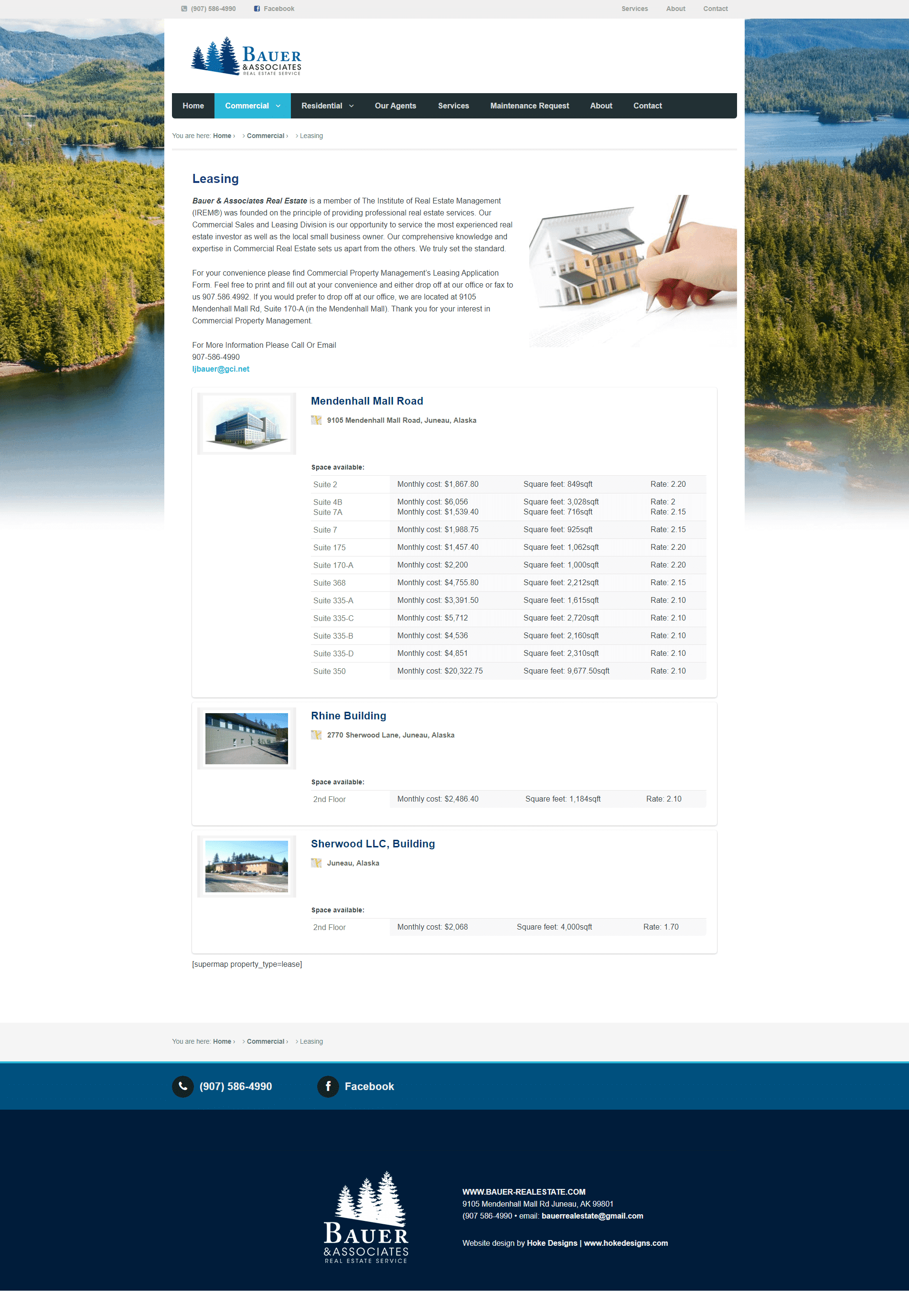 Commercial property leasing in Alaska.